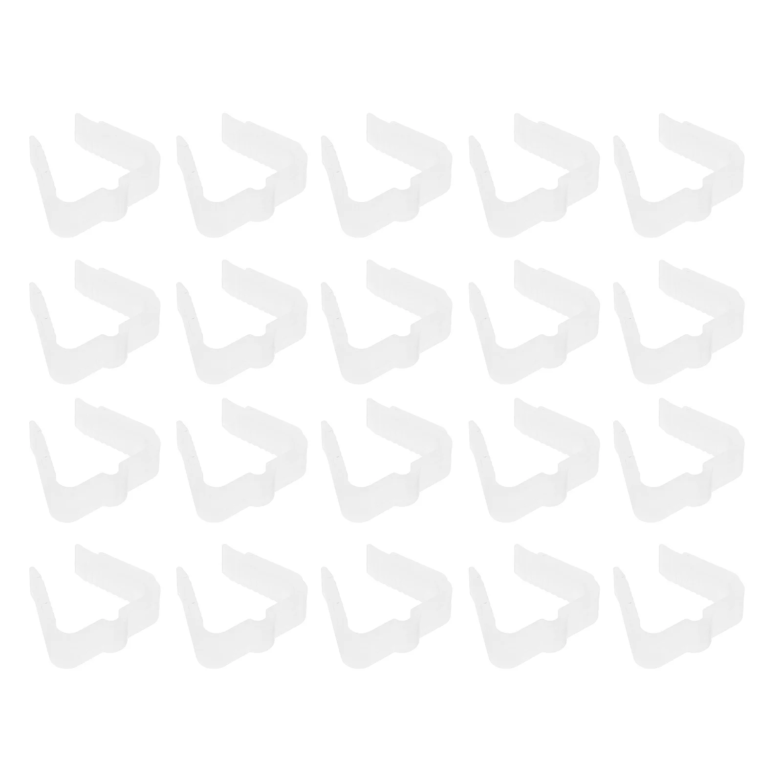 

20Pcs Outdoor Christmas Light Clips Heavy Duty Weatherproof Plastic Gutter Hooks for Hanging Roof Deck Patio String Lights