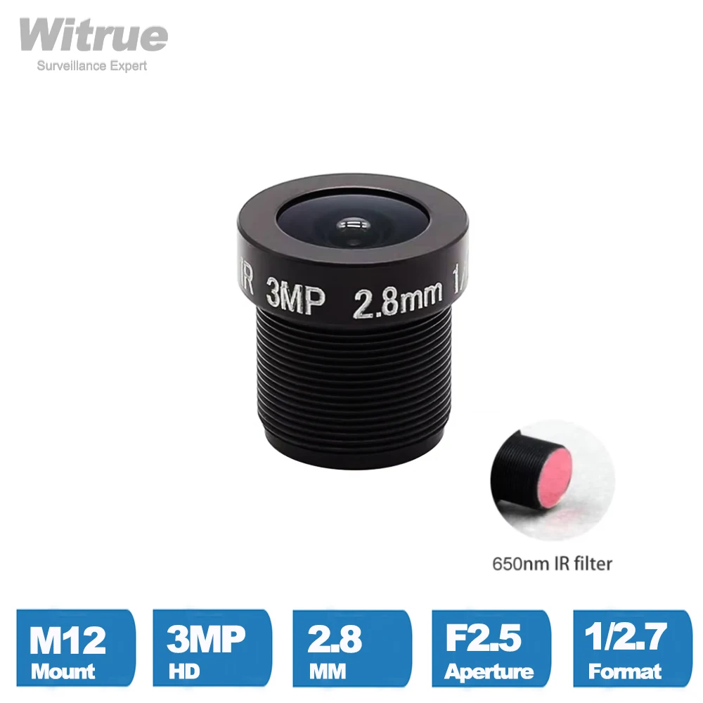 Witrue HD 3Megapixel CCTV Objektiv 2,8mm M12 Montieren 1/2,7 zoll F 2,5 115 Weitwinkel Für AHD Kamera IP Sicherheit Kameras