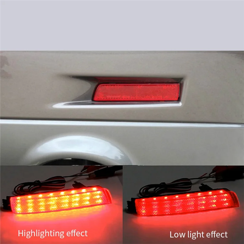 Car Rear Bumper LED Tail Brake Light Reflector Light Transparent Shell for Nissan Juke/Murano/Infiniti FX35 FX37 FX50