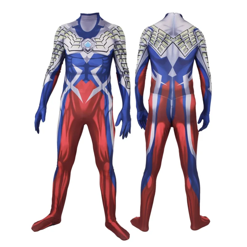 WAT89 Halloween adults kids Cosplay Costume Tiga Superhero Orb Zentai Bodysuit Ultraman New 2025