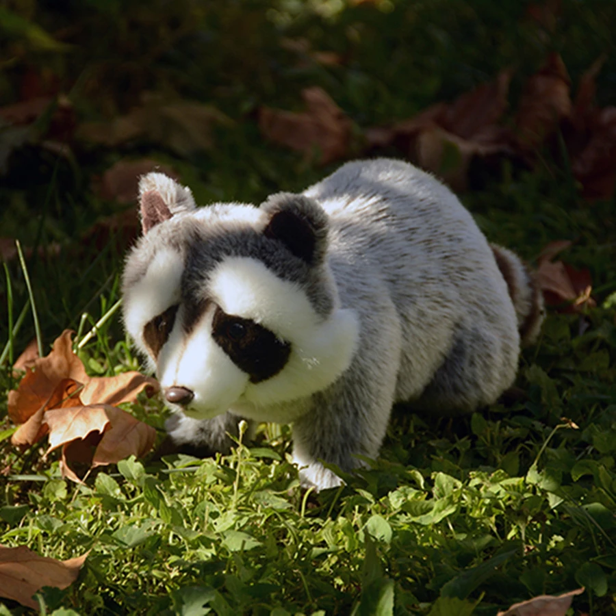 

Raccoon High Fidelity Anime Cute Plushie Procyon Lotor Plush Toys Lifelike Animals Simulation Stuffed Doll Kawai Toy Gifts Kids