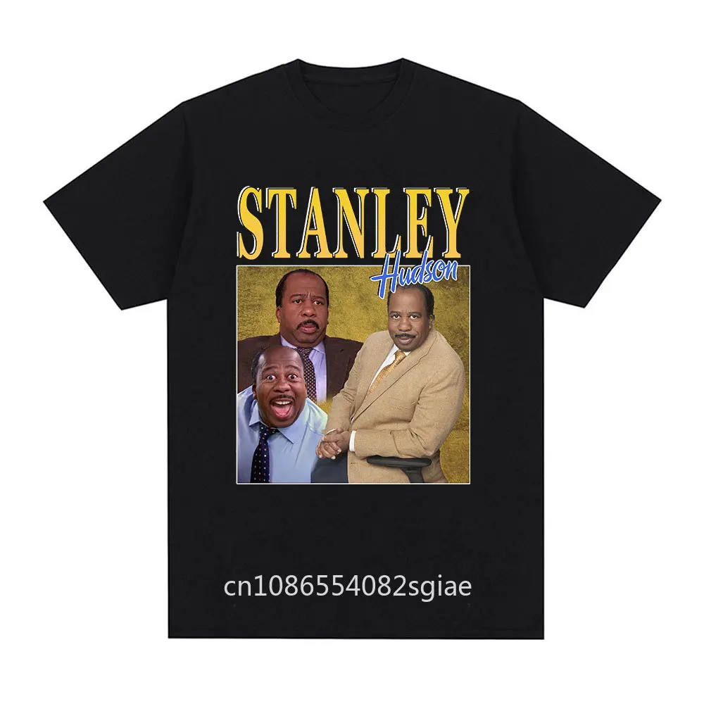 Stanley Hudson Homage T Shirt Tv Series The Office Michael Scott Dwight Schrute T-shirt Men's Casual Cotton Oversized T Shirts