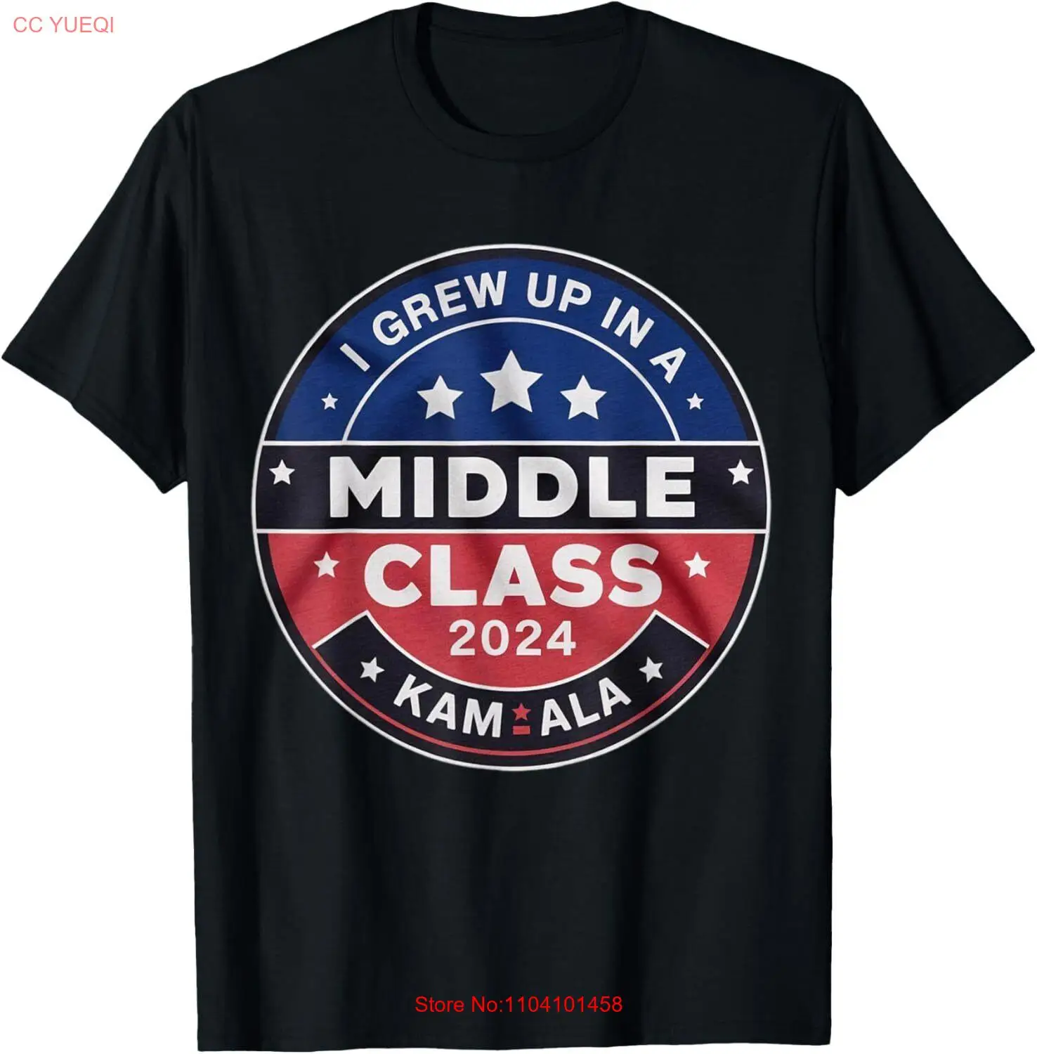 I grew up in a middle class family kamala 2024 T-Shirt