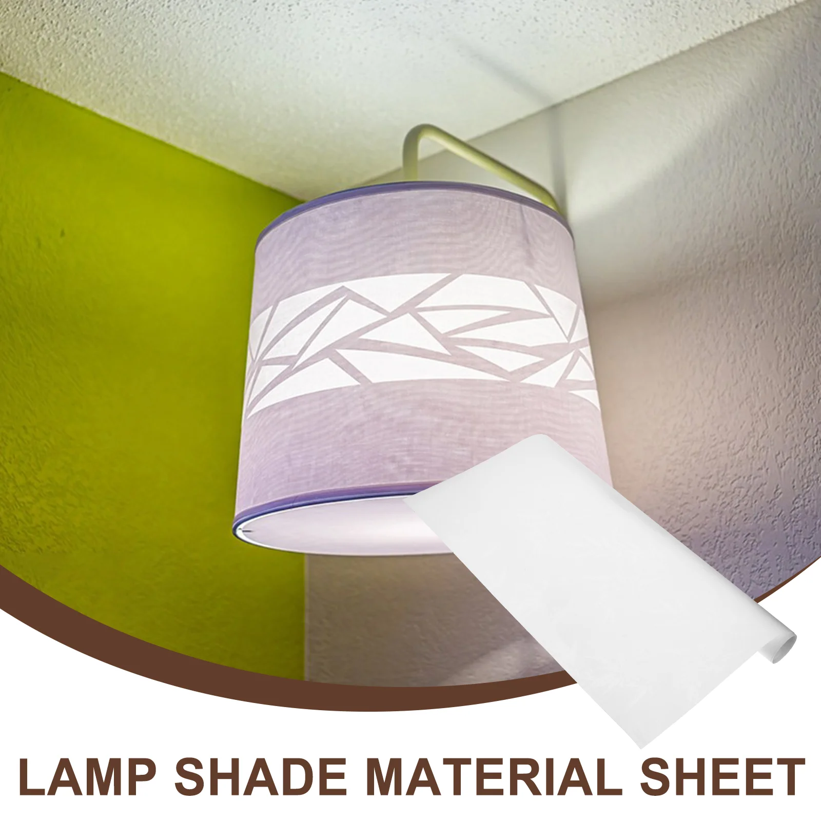 2 Pcs Lamp Film Material Desk Light Shade DIY Sticker Lampshade Making Pvc Home Craft