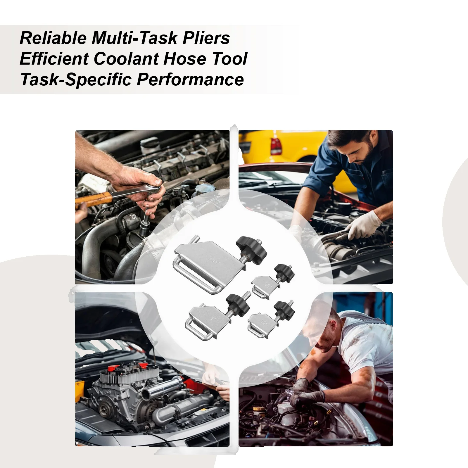 

Плоскогубцы для хомутов, 4 предмета, профессиональные сверхмощные автомобильные плоскогубцы для хомутов, инструмент для ремонта мотоциклов, грузовиков, промышленный