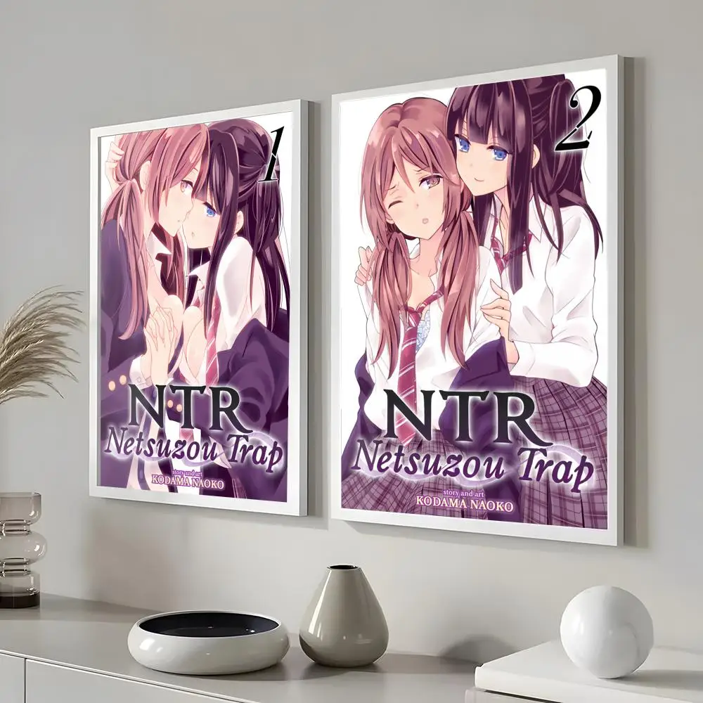 GL Anime N-NTR Netsuzou T-Trap Poster Pegatinas de pared modernas y elegantes para decoración del hogar Sala de estar Arte de pared del dormitorio