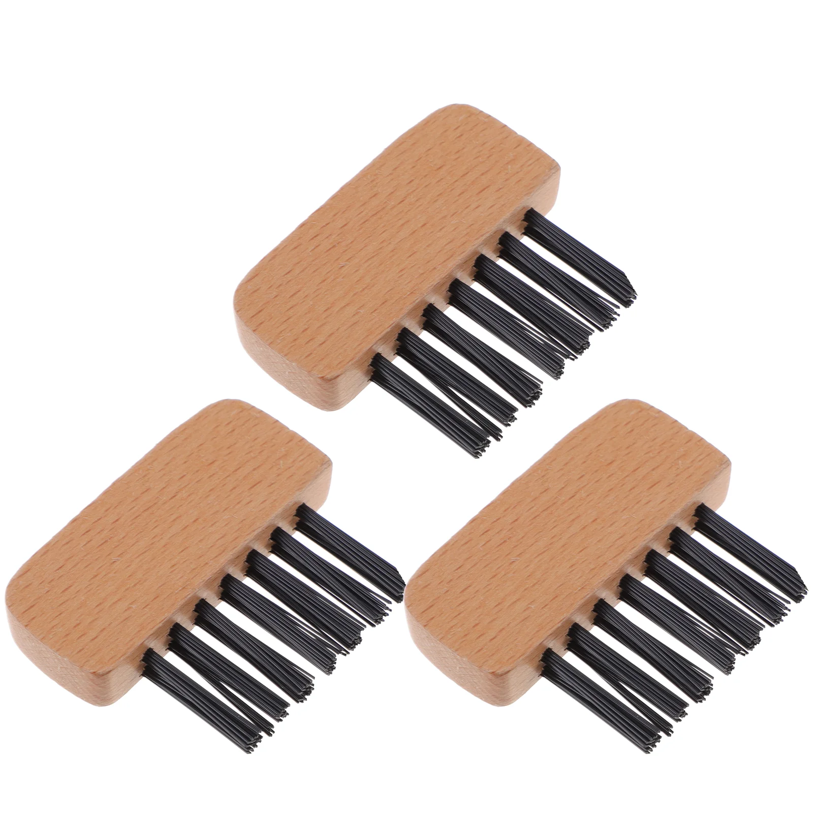 3 Pcs Softball Brush Cleaning for Sports Portable Accessory Wood Handle Umpire Gear Home Plate Small