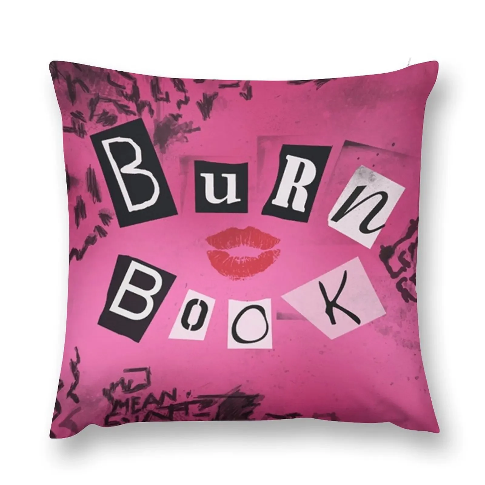 Mean Girls - Burn Book Throw Pillow Sofa Decorative Covers Cusions Cover pillow