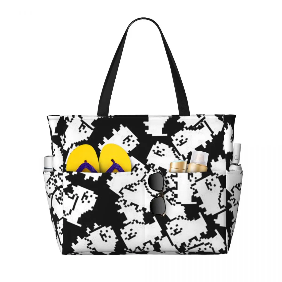 

Undertale Annoying Dog Video Game Cute Beach Tote Bag Sport Gym Yoga Duffle Large Tote Bag Women Travel Bag Fitness bag