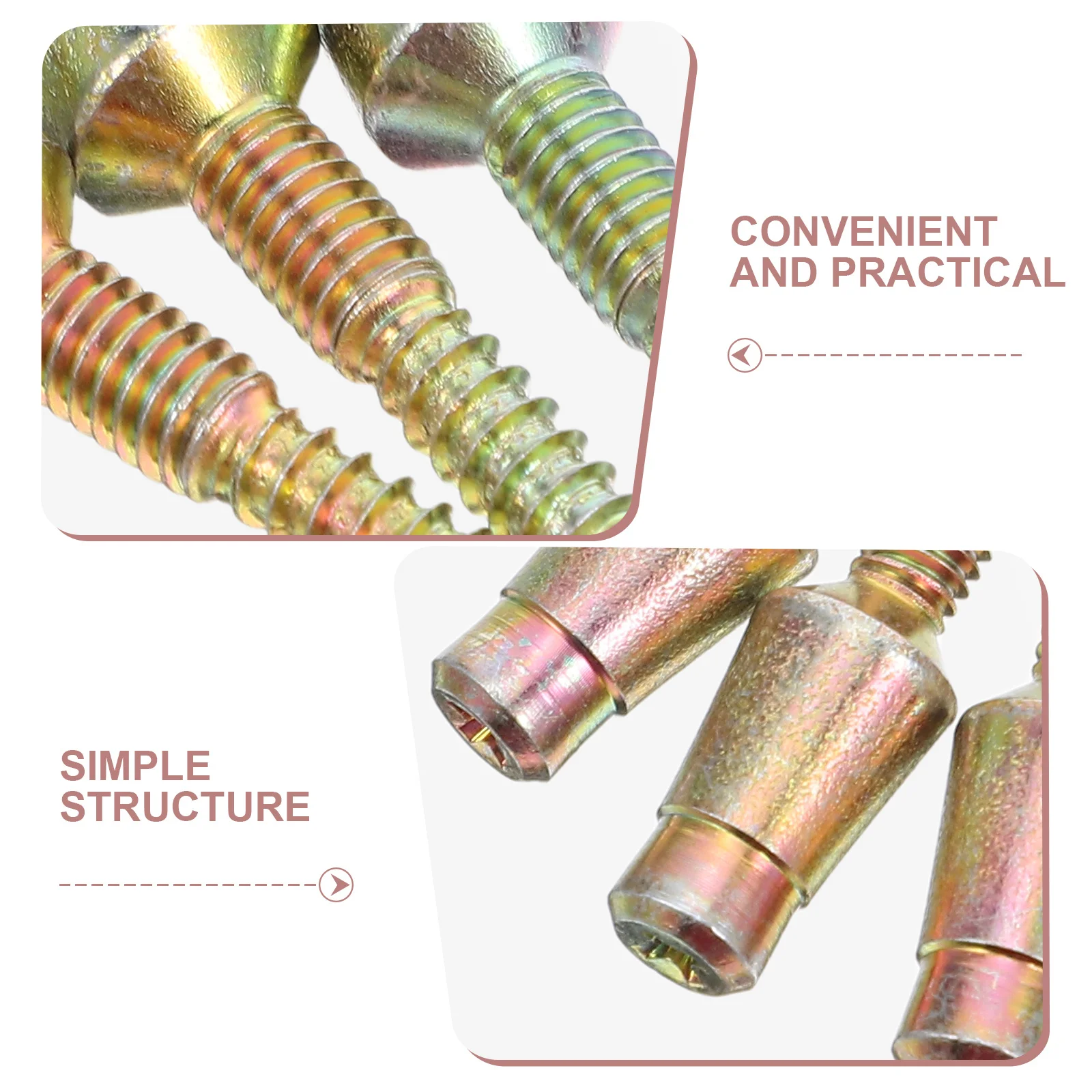 10 szt. Śruby do zawiasów drzwiowych, stal węglowa, samowiercące, antywłamaniowe, z podwójnym gwintem, metalowe śruby do szafek i bramek.