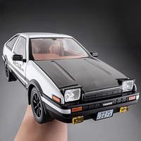 Initial D 1:18 TOYOTA AE86 Trueno JDM Sports Car High Simulation Home Decoration & Collectibles Hobby Display Ornaments Holiday