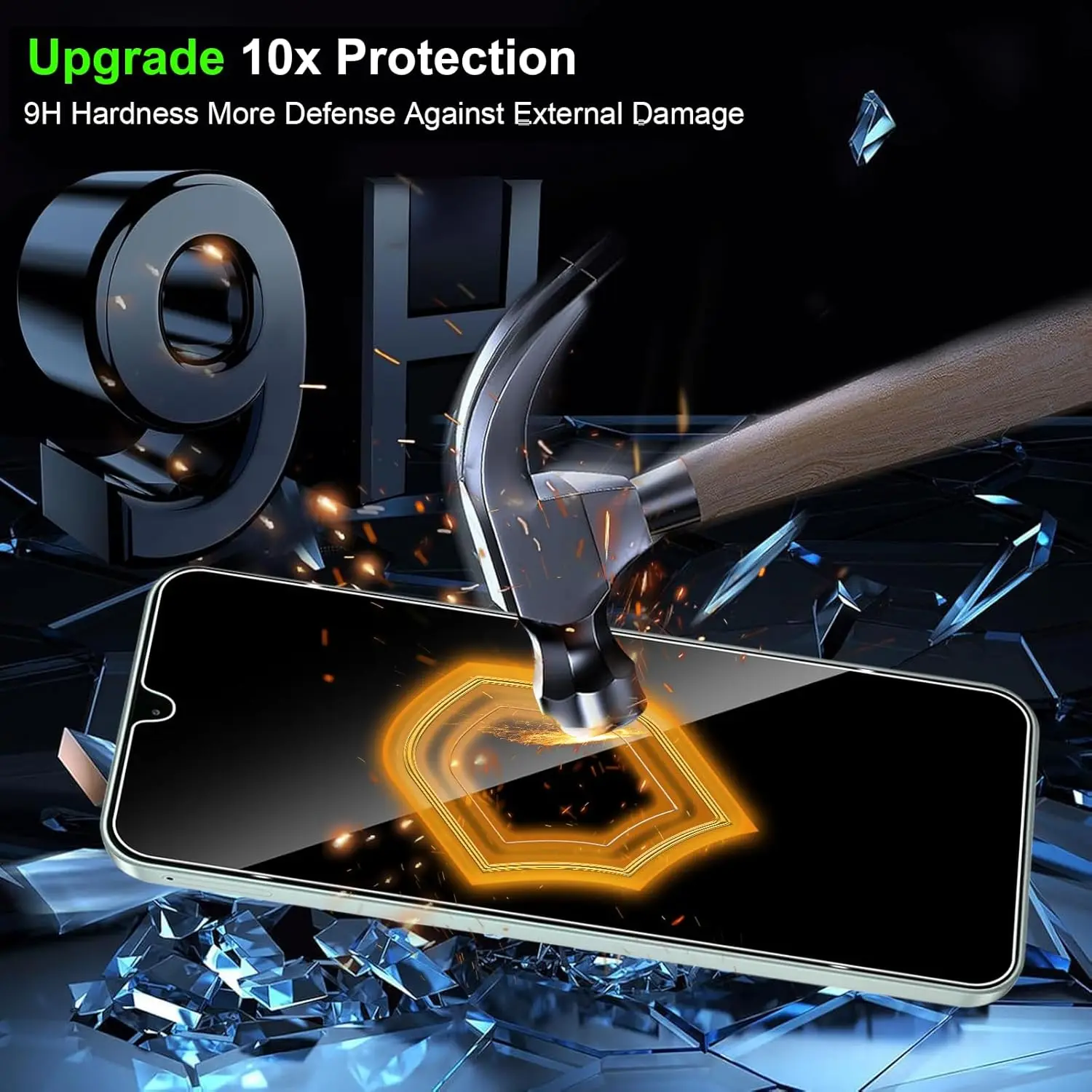 2/3/4 Stück gehärtetes Glas für Oukitel C62 / C62 Pro Anti Spy gehärtetes Glas Schutzfolie Privatsphäre – Detail 7