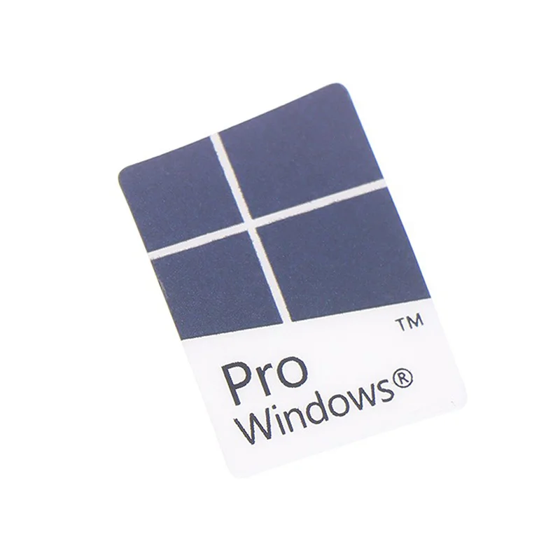 10 Stück blauer Notebook-Desktop-Computer Windows10 Aufkleber WIN10 PRO Label