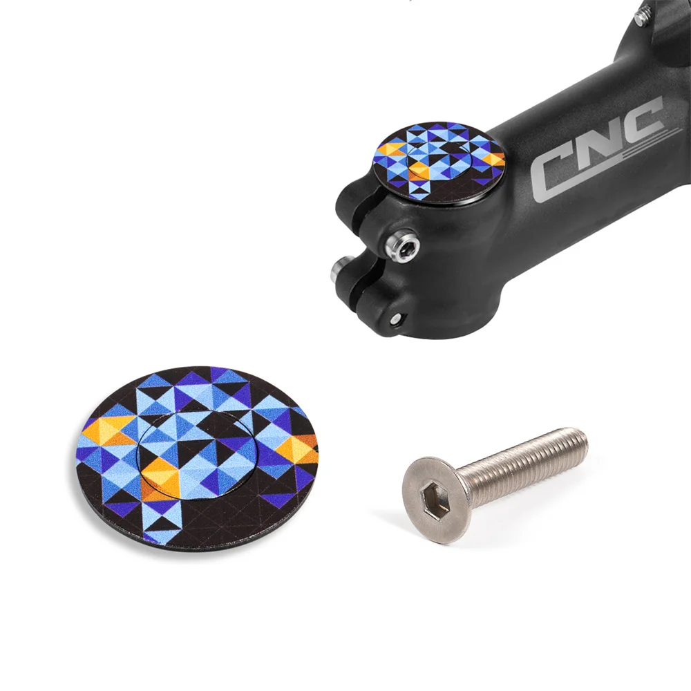 CNC Mtb Power Cap Bike Stem Cap Bicycle Steering Box Cover BMX Road Bike Headset Cap Top And M6x30mm Bolts Cycling Accessories