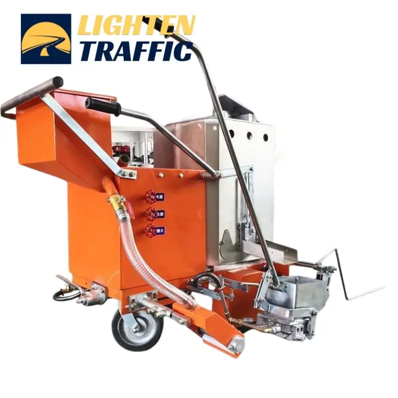 نظام الذوبان والعلامات المتكامل لحركة المرور الخفيفة، أداة وضع علامات على الطرق، آلة وضع علامات خط الطريق بالحرارة #5