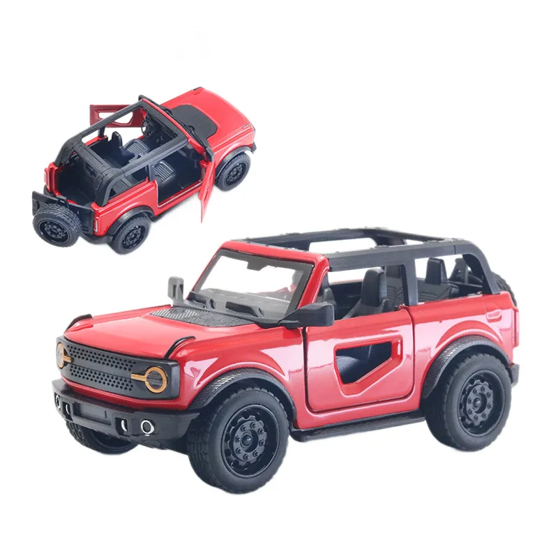 (Bagged) 1/36 Nuevo coche extraíble todoterreno convertible Hummer - Juguete para niños, metal fundido a presión, potente motor