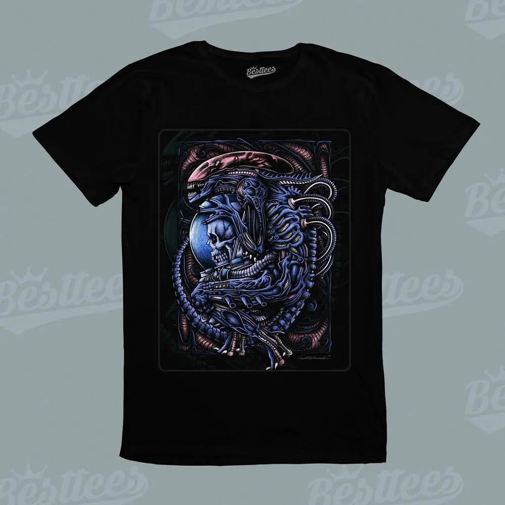 Aliens Xenomorph Graphic Horror Halloween Machine Sci Fi Tee T-Shirt