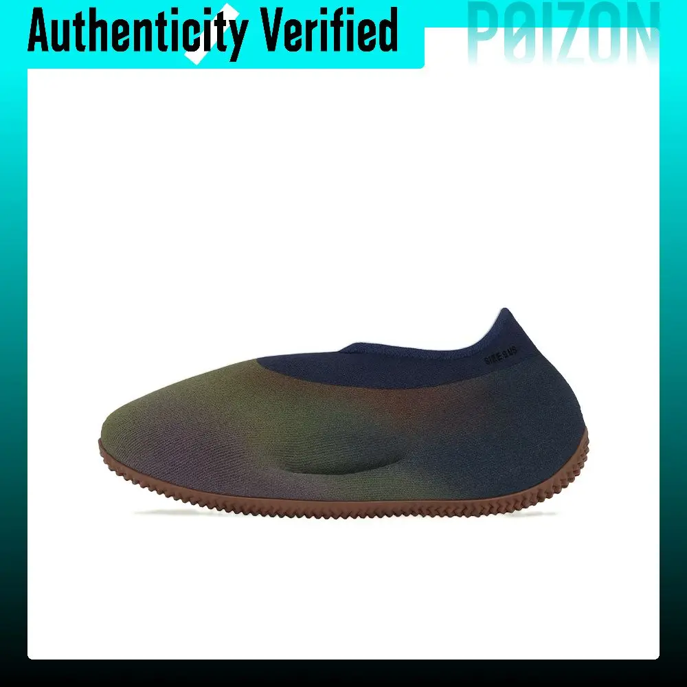 Adidas Originals Yeezy Knit Runner Casual Shoes Unisex Low-top Dark Navy Blue/Dark Green/Yellow/Dark Brown HP3370