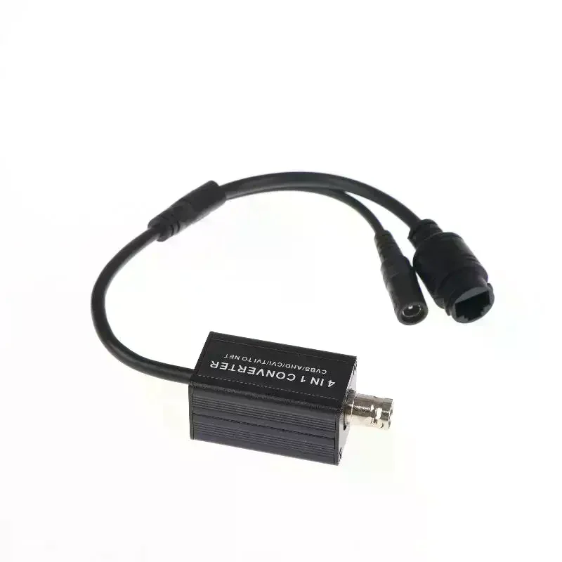 

AHD/TVI/CVI/CVBS 4-in-1 Signal Converter RJ45 Output BNC Input DC 5-15 V H.265 RTSP Adapter For Security Camera System