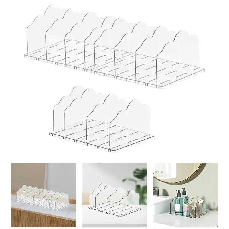 

New Book Stand Acrylic Bookends Adjustable Desk Organizer Wardrobe Divider Shelf for Bookcase Cabinet Libraries Desk Magazines
