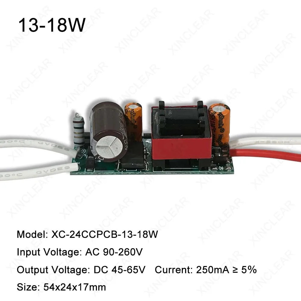 Imagem -05 - Led Driver Ac85-265v Adaptador de Alimentação 250ma Transformador de Iluminação para Faça Você Mesmo Led Power Light 3w 47w 812w 13-18w 1824w