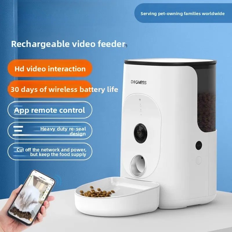 Pet Video Automatic Feeder Cat Timed Quantitative Intelligent Pet Feeder