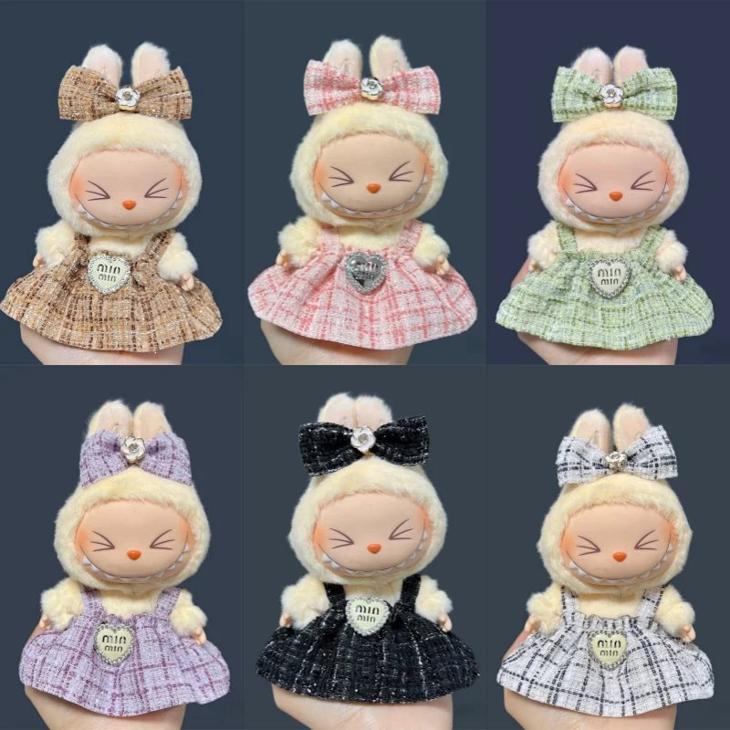 

For 17cm Labubu Plush Doll Skirt- Adorable Skirt Set for DIY Clothes Accessories( no doll)