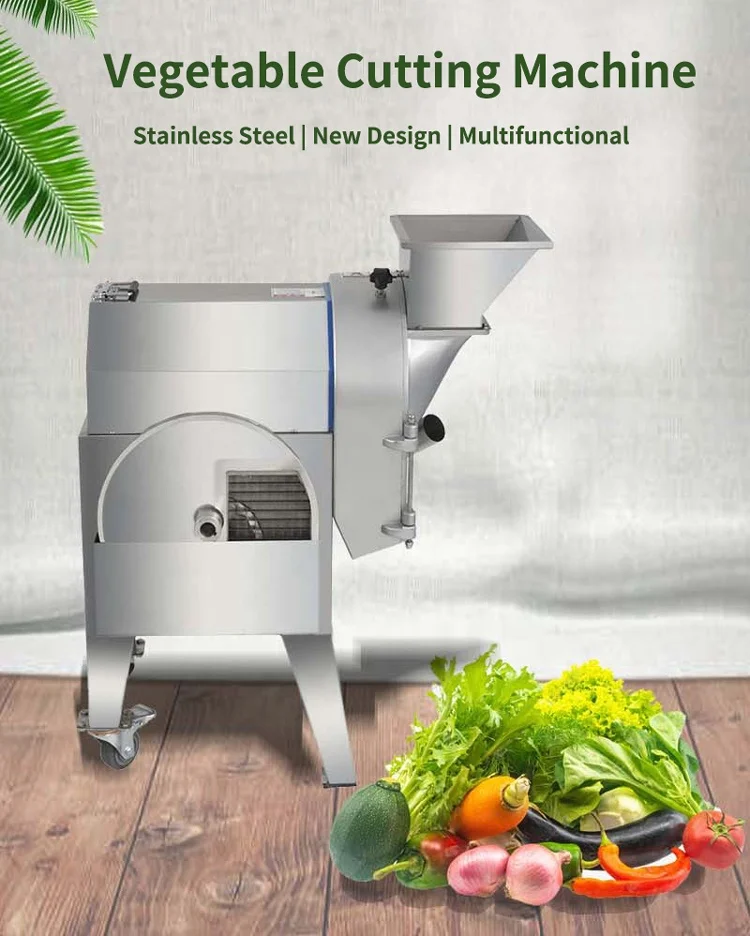 Commercial Onion Carrot Cutting Electric Fruit Vegetable Cube Chopper Cutter Stainless Steel Multifunctiona