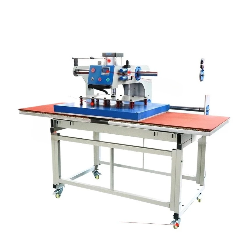 Automatic double-station sliding pneumatic clothing labeling machine, heat transfer machine