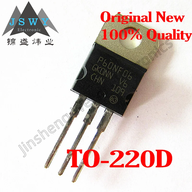 

10~30PCS STP60NF06 P60NF06 FQP50N06 50N06 MOS Field Effect Tube Inverter Direct Plug TO-220 100% Brand New Free Shipping