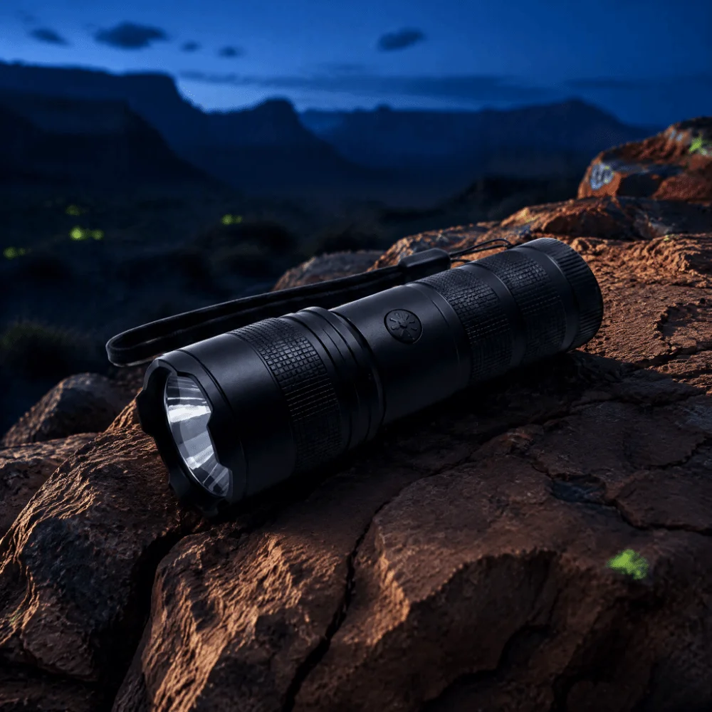 High-Intensity Long-Range Flashlight High Lumen Portable Digital Display Flashlight Type-C Charging Bright Small Torch Night Use