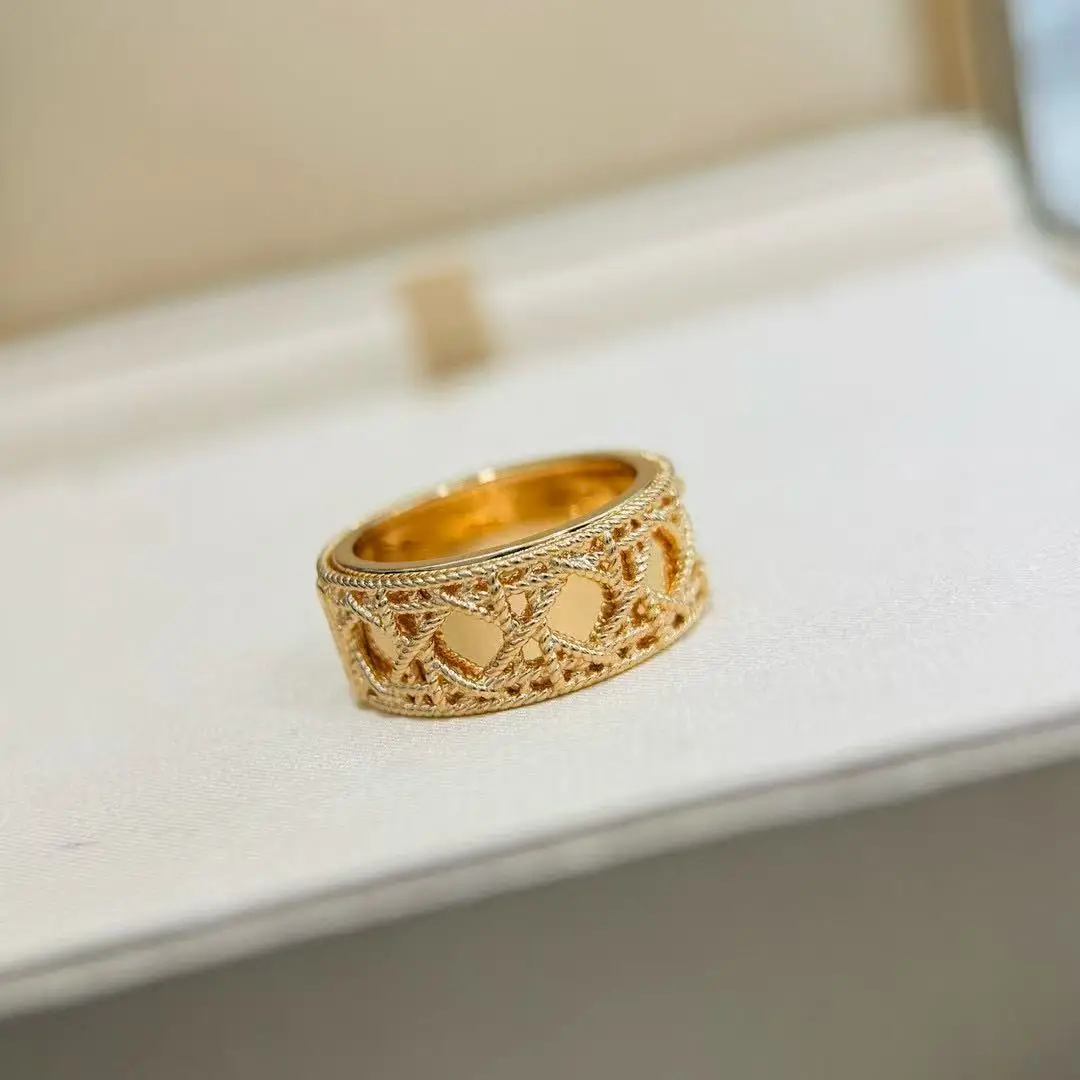 

Кольцо из 100% стерлингового серебра 925 пробы с полой сеткой для женщин, ювелирные изделия