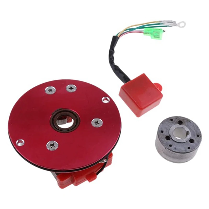 Kit Stator Rotor motor, untuk sepeda motor Off-Road 110-160Cc mesin Horizontal magnet kinerja Generator