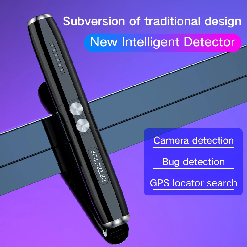 Hidden camera detector, T8 portable device GPS Tracker Detector Privacy Protector, infrared scanning detection, hotel anti-eaves