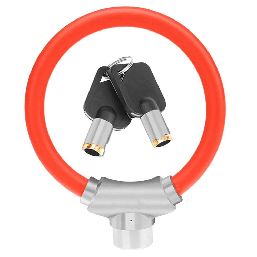 قفل حلقي أحمر احترافي للدراجة، مادة متينة، سهلة القفل، ملحقات ركوب الدراجات، أجزاء ركوب الدراجات، ملحقات الدراجة #6