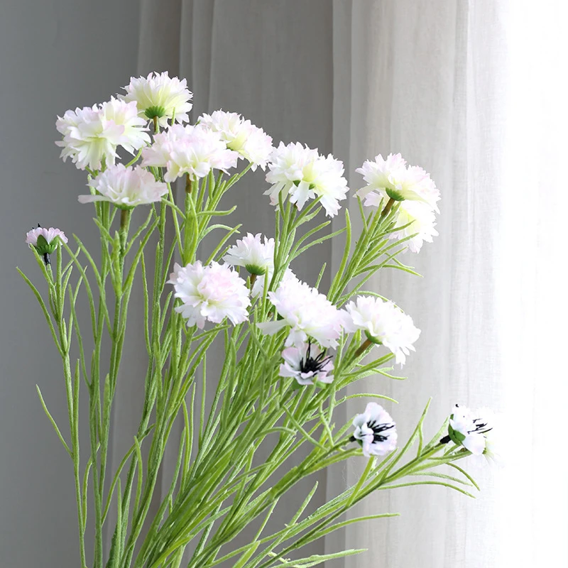 【1 Stück künstliche Blume, Seidenkornblume, künstliche Blumen, künstliche Pflanze, dekorative Blumen, Heimdekoration, Hochzeitsdekoration】