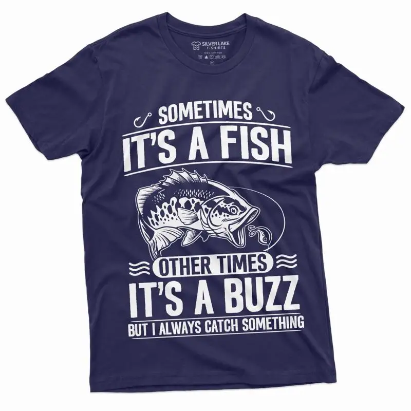 

Футболка с юмором для рыбалки Fish Buzz Dad Hobby