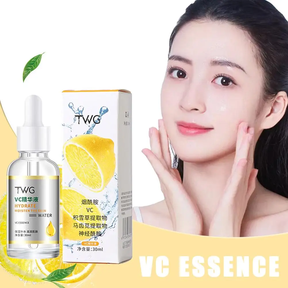 Vitamin C Facial Essence Brightening Skin TONE Fade เกาหลี 30ml ผลิตภัณฑ์ Skin Care Dark Hydration Moisturizing Spots G5D1