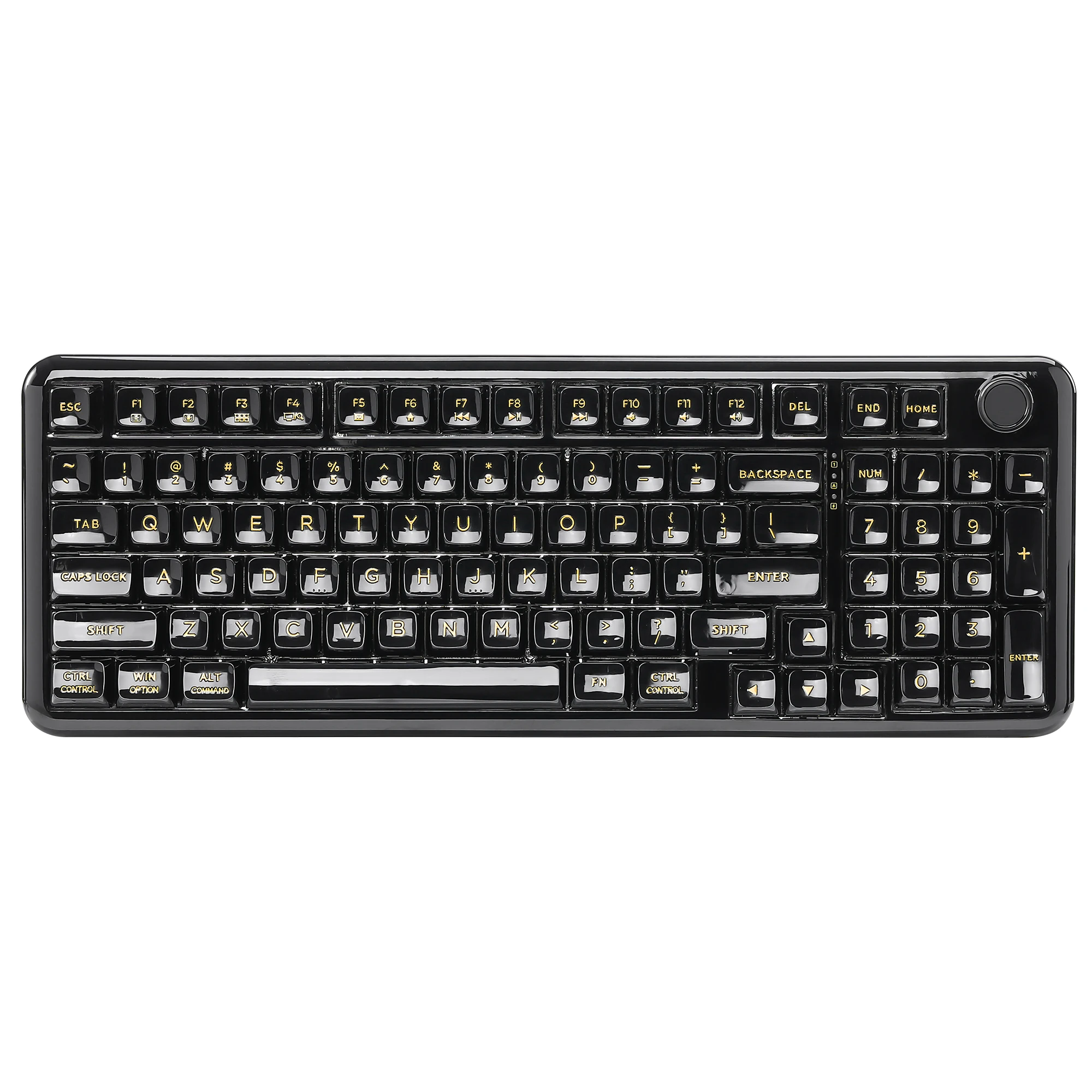 YUNZII X98 ピンク QMK/VIA ワイヤレス透明 RGB キーボード、ホット