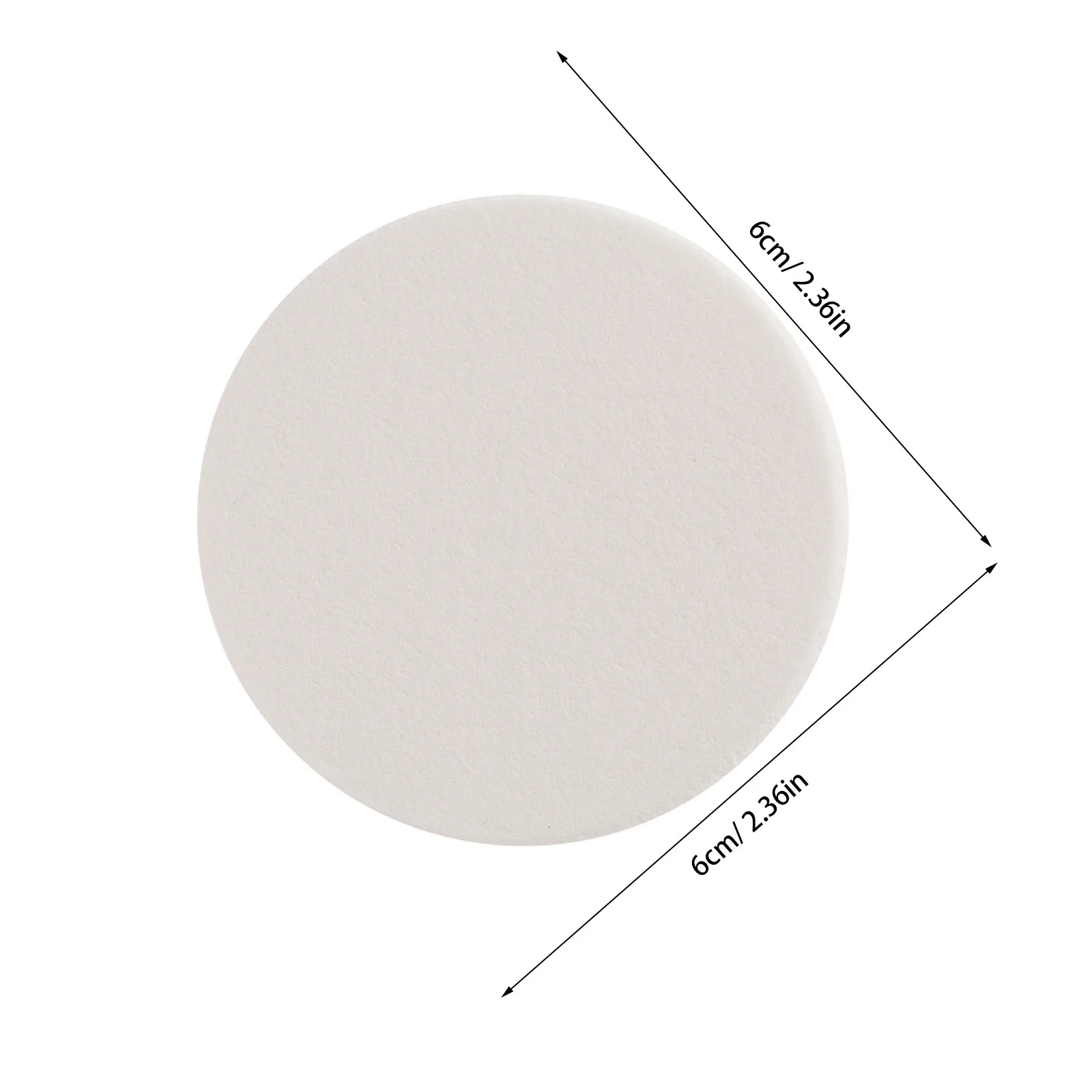 

5Pcs White Round Powder Puff for Foundation Makeup Soft Durable Long Lasting Perfect for Home Travel Use Powder Puff