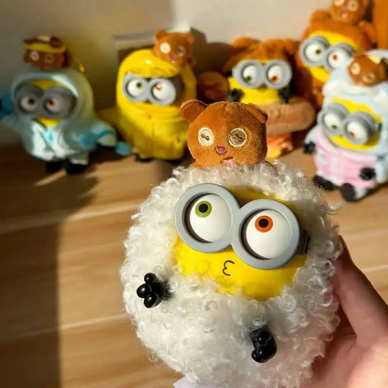 

52toys Bob&Tim Minions Better Toggther Series Movie Character Cute Doll Backpack Pendant Toy Mystery Box Surprise Periphery Gift