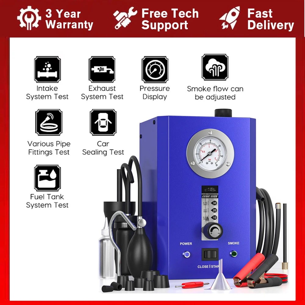 

Car Smoke Leak Detector EVAP Pipe Smoking Generator Pipe Leakage Analyzer Tester EVAP System Diagnostic Tool for Car Truck