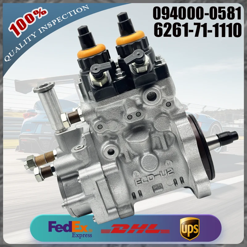 

Common Rail Fuel Injection Pump 094000-0581 6261-71-1110 for Komatsu Engine SAA6D140E Wheel Loader WA500-6 Dump Truck HD325