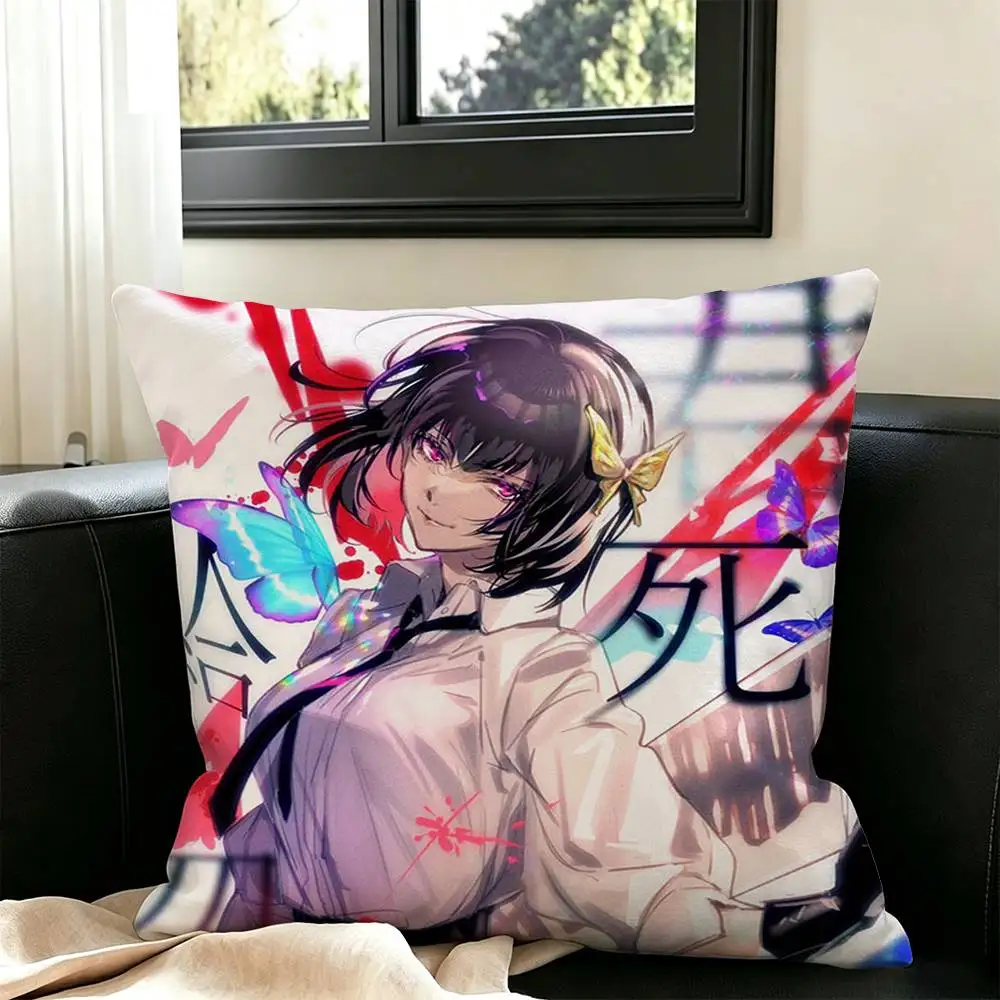 Bungo Stray Dogs Akiko Yosano  Pillow Case Square Double-Sided Sofa Cushion Cover Bedroom Bedside Pillow