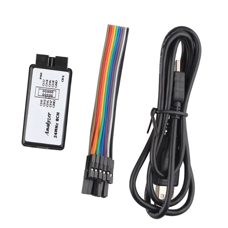 1PCS USB Logic Analyzer - Microcontroller - A powerful tool for ARM and FPGA debugging - 24M sampling, 8 channels