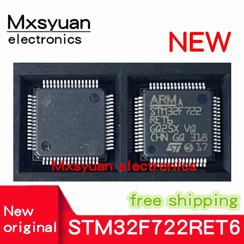 

5PCS/LOT 100% original authentic STM32F722RET6 STM32F722RET6TR STM32F722RET STM32F722 LQFP64 Microcontroller Chipset