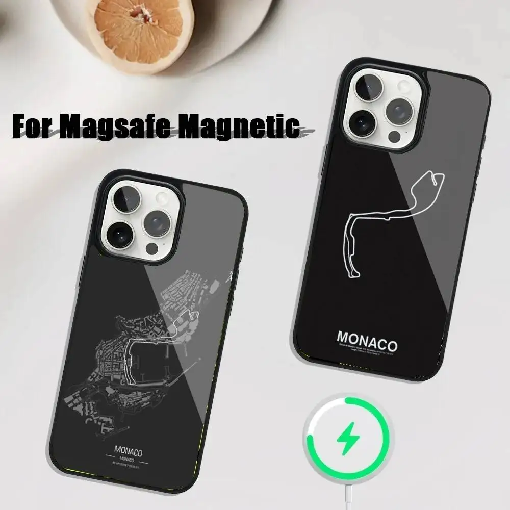 

Monaco Formula 1 racing circuit Phone Case For iPhone 16,15,14,13,12,11,Plus,Pro,Max Mini Magsafe Magnetic Wireless Charging
