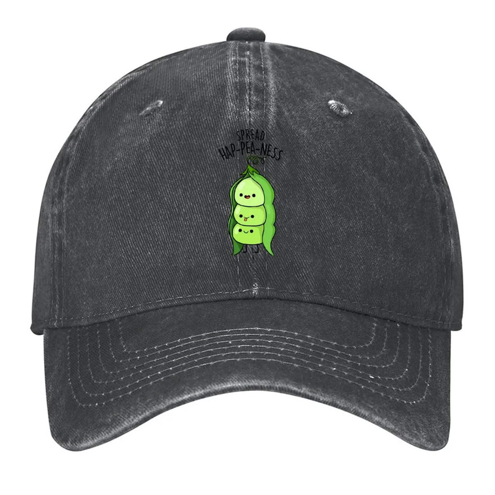 

Spread Hap-pea-ness Funny Peas Puns Baseball Cap party Hat Hat Man Luxury Thermal Visor Fishing cap Baseball For Men Women's