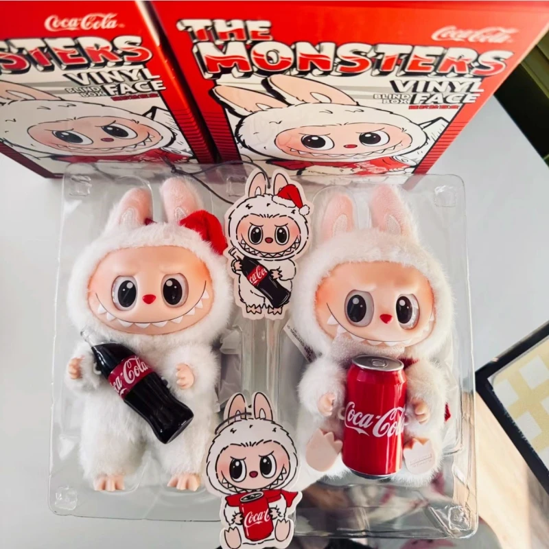 Original Cocacola Labubu The Monsters Spring Wild Anime Figure Home Vinyl Doll Pendant Cartoon Decor Kids Birthday Xmas Gifts