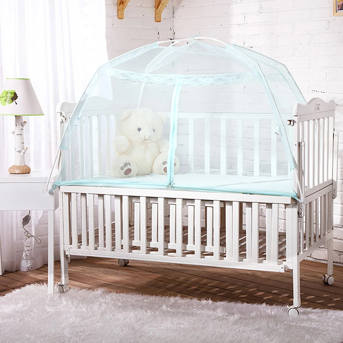 

Toddler Bed Net Mosquitoes Insect Protector Portable Foldable Baby Crib Netting for